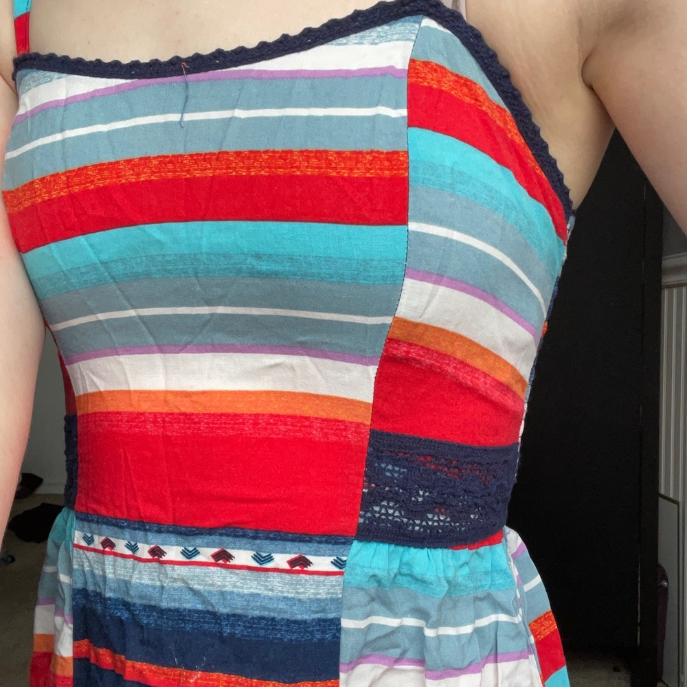Sundress ❤️ high-low shades of red sundress
